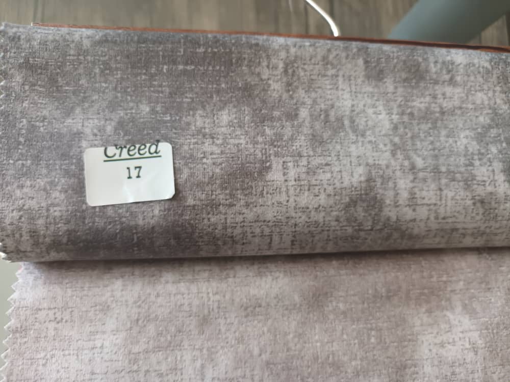 پارچه مبلی پشت نمد دار وارداتی کرید creed  کد رنگ 17