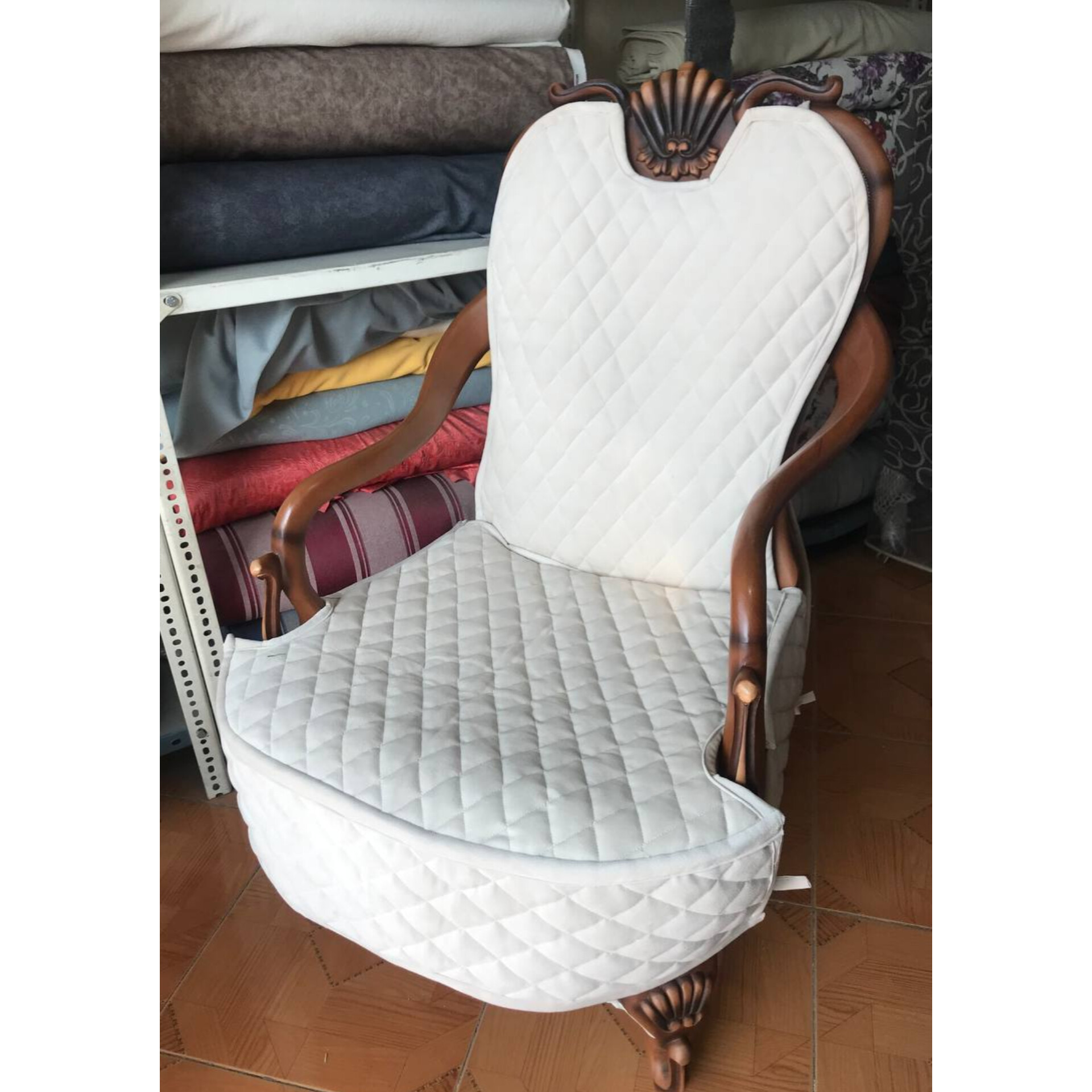 پیراهن مبل دکوراتیو مینیمال استیل کف و پشت 7 نفره