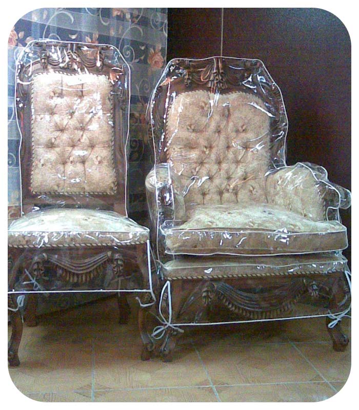 کاور مبل ژلاتینی استیل 15 نفره جنس درجه یک مغزی دوزی